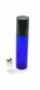 FRASCO VIDRIO ROLL-ON 10ML  AZUL BOLA ACERO INOXIDABLE