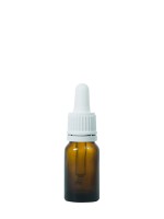 FRASCO CUENTAGOTA 10ML ÁMBAR DIN 18 T/BLANCO