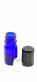 FRASCO ROLL-ON 5ML VIDRIO AZUL DIN 18 BOLA VIDRIO O ACERO INOXIDABLE