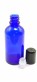 FRASCO ROLL-ON 50ML VIDRIO AZUL DIN18 BOLA VIDRIO O ACERO INOXIDABLE