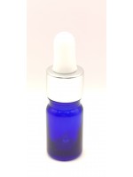 FRASCO CUENTAGOTAS 5ML AZUL DIN 18 TAPA PLATA 