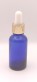 FRASCO CUENTAGOTAS 30ML AZUL DIN 18 T/ORO Y PLATA