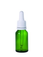 FRASCO CUENTAGOTAS 10ML VERDE DIN 18 T/BLANCA