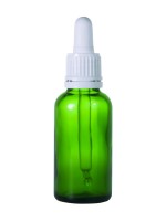 FRASCO CUENTAGOTAS 30ML VERDE DIN 18 T/BLANCA