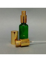 FRASCO VAPORIZADOR SPRAY 15ML VERDE TAPA ORO O PLATA