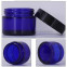 TARRO VIDRIO AZUL 50ML TAPA NEGRA, ORO Y PLATA