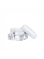 TARRO 10ML TRANSPARENTE T/BLANCA.